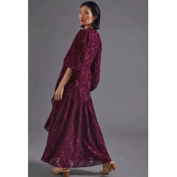 Anthropologie Hutch Rosa Floral Wrap Maxi Dress Size XSP - Picture 5 of 10